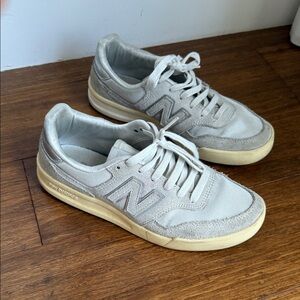 New Balance Beige Suede & Mesh Sneakers Size 7
